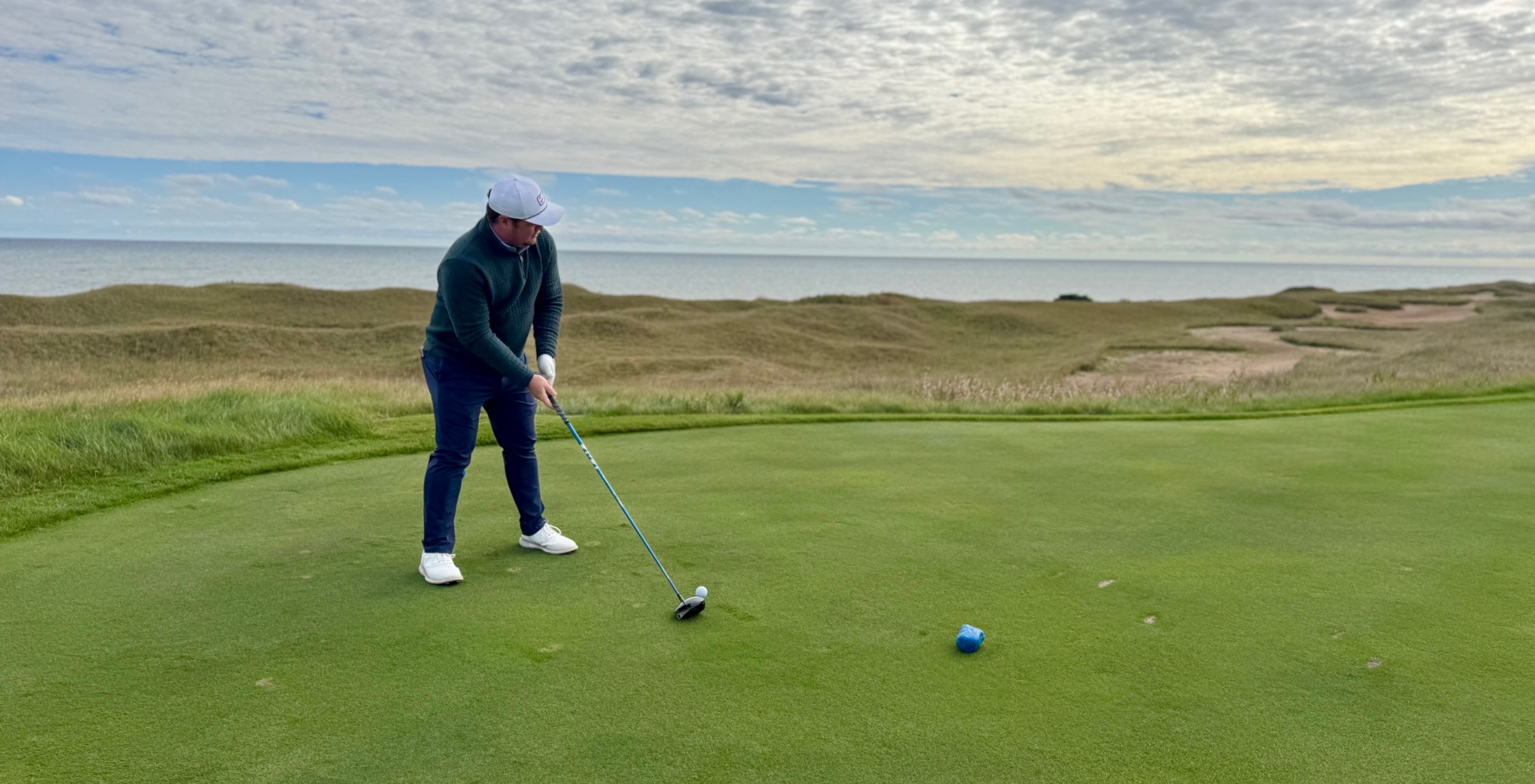 CJ Jones on a links course